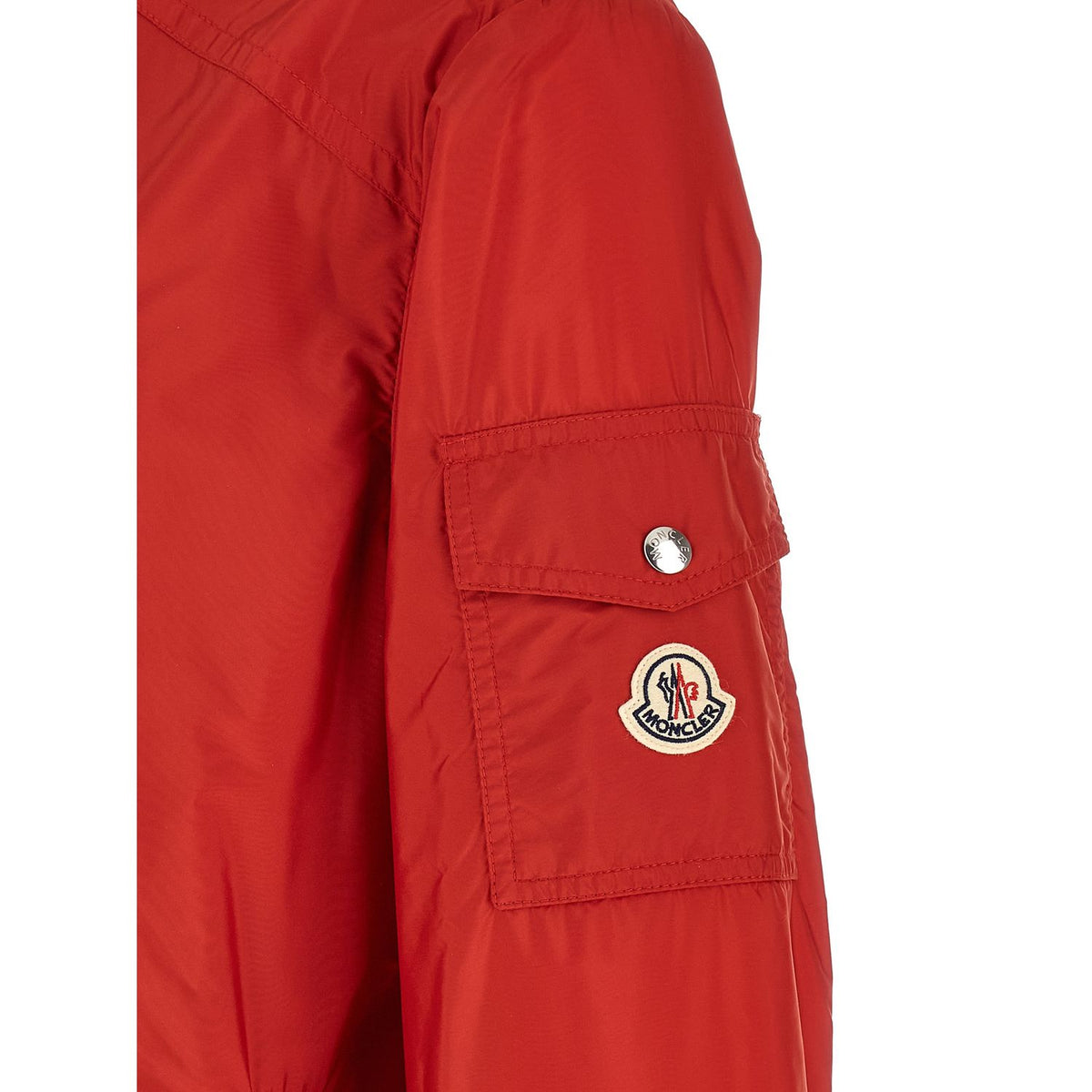 Moncler Red Polyamide Shell Jacket