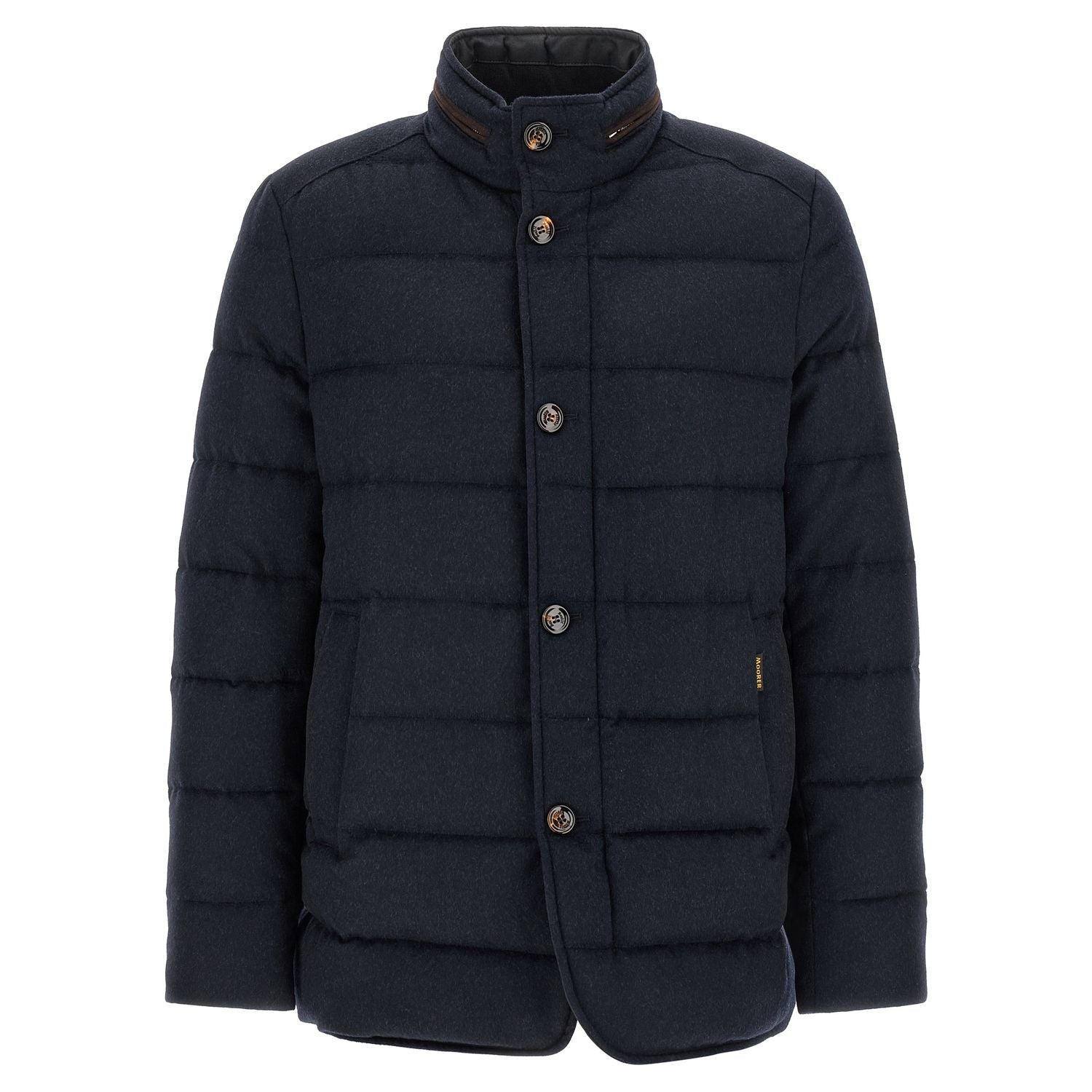 MooRER Blue Wool Full-Length Jacket