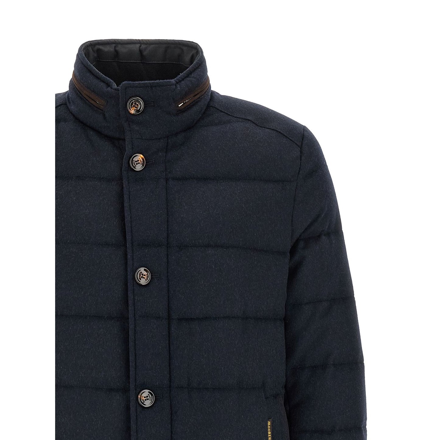 MooRER Blue Wool Full-Length Jacket