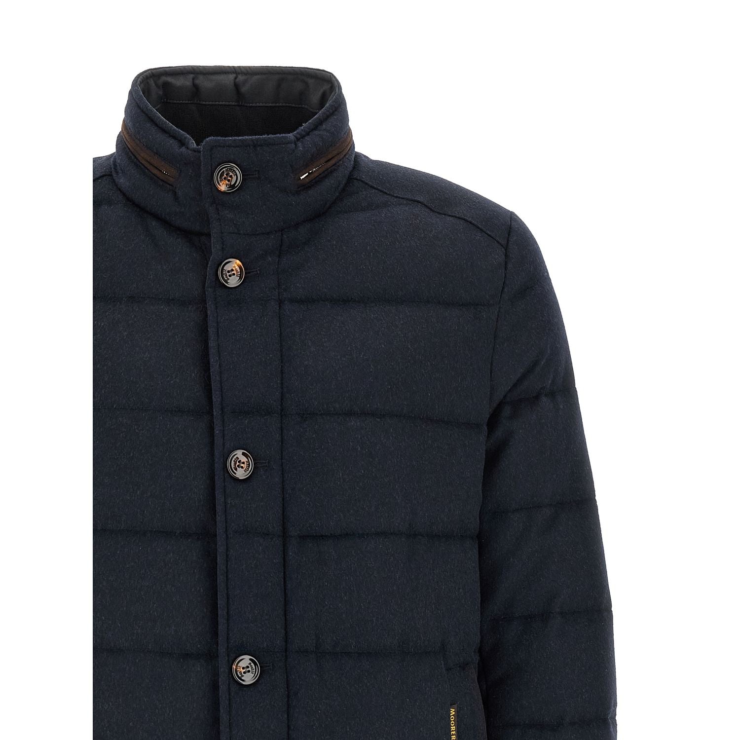 MooRER Blue Wool Full-Length Jacket