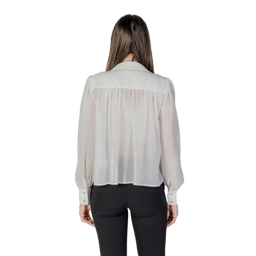 Morgan De Toi White Polyester Blouse