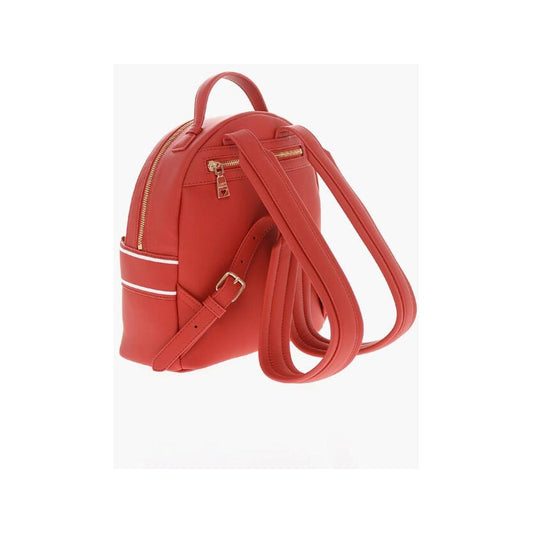Moschino Moschino LOVE Faux Leather Backpack with Printed Contrasting Logo MOP554781GD 1728,74866327712,Backpacks - Women - Bags,Bags,Moschino,New with tags,Red,Women,Women - Bags