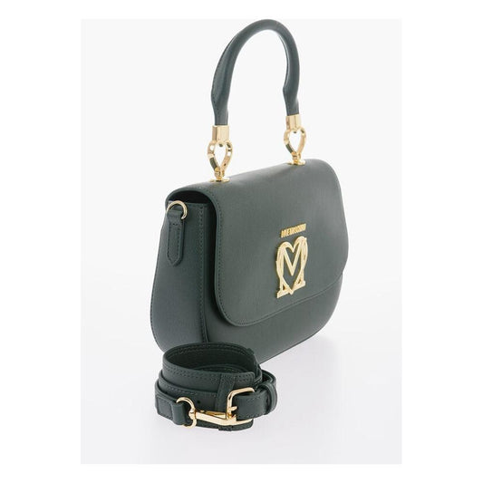 Moschino Moschino LOVE Faux Leather Handbag with Removable Shoulder Strap MOP490453GD 1728,74866327712,Bags,Green,Moschino,New with tags,Tote Bags - Women - Bags,Women,Women - Bags