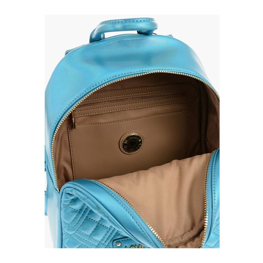 Front view with bag zipped and handles upright.