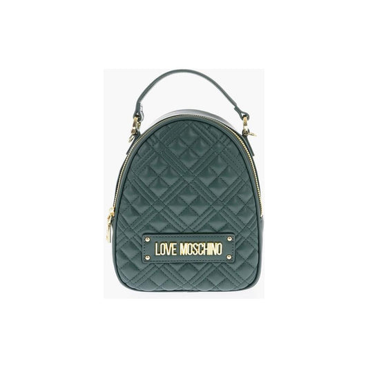 Moschino Moschino LOVE quilted faux leather bag with removable shoulder strap MOP447126GD 1728,74866327712,Bags,Green,Moschino,New with tags,Tote Bags - Women - Bags,Women,Women - Bags