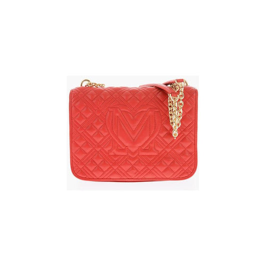 Moschino Moschino LOVE quilted faux leather shoulder bag MOP447129GD 1728,74866327712,Bags,Moschino,New with tags,Red,Shoulder Bags - Women - Bags,Women,Women - Bags