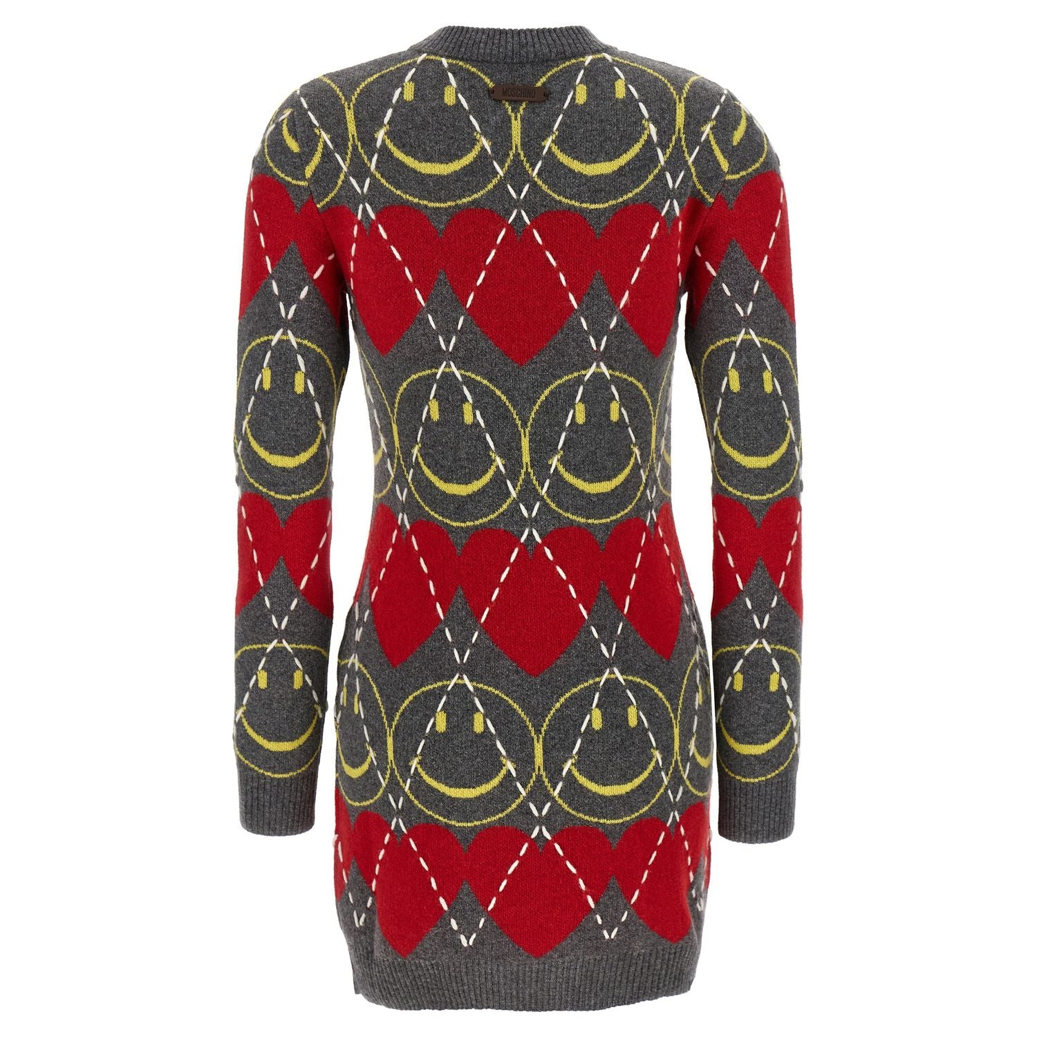 Moschino Multicolor Wool Short Dress