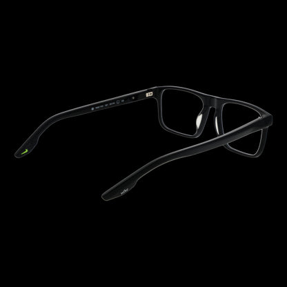 NIKE MOD. NK7161 54001 gent eyewear in black frame, side and back view showcasing sleek design