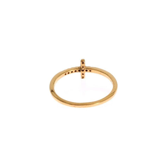 Nialaya Nialaya Chic Handmade Golden CZ Crystal Ring SMY11063-8,5 1728,18K Gold Plated,5,67345645728,Clear CZ Crystals,EU54 | US7,EU57 | US8,Gold,Material: 925 Sterling Silver,New with tags,Nialaya,Rings - Women - Jewelry,Women