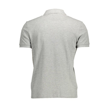 Rear view of North Sails Brown Cotton Men Polo Shirt, showcasing casual sophistication and eco-friendly natural fibers.