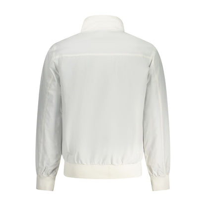 Back view of North Sails White Polyamide Men Jacket with sleek design and long sleeves.