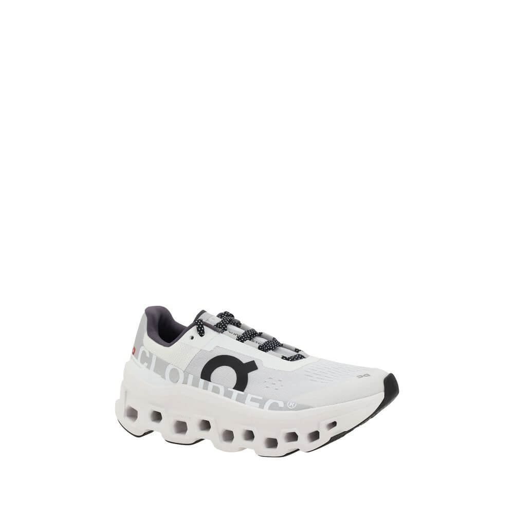 ON White Polyester Athletic Sneakers