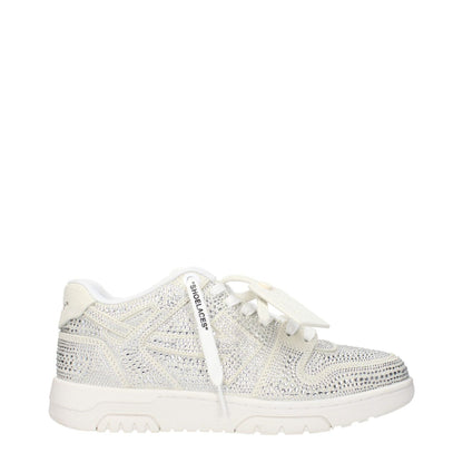 Off-White Beige Leather Low Top Sneakers