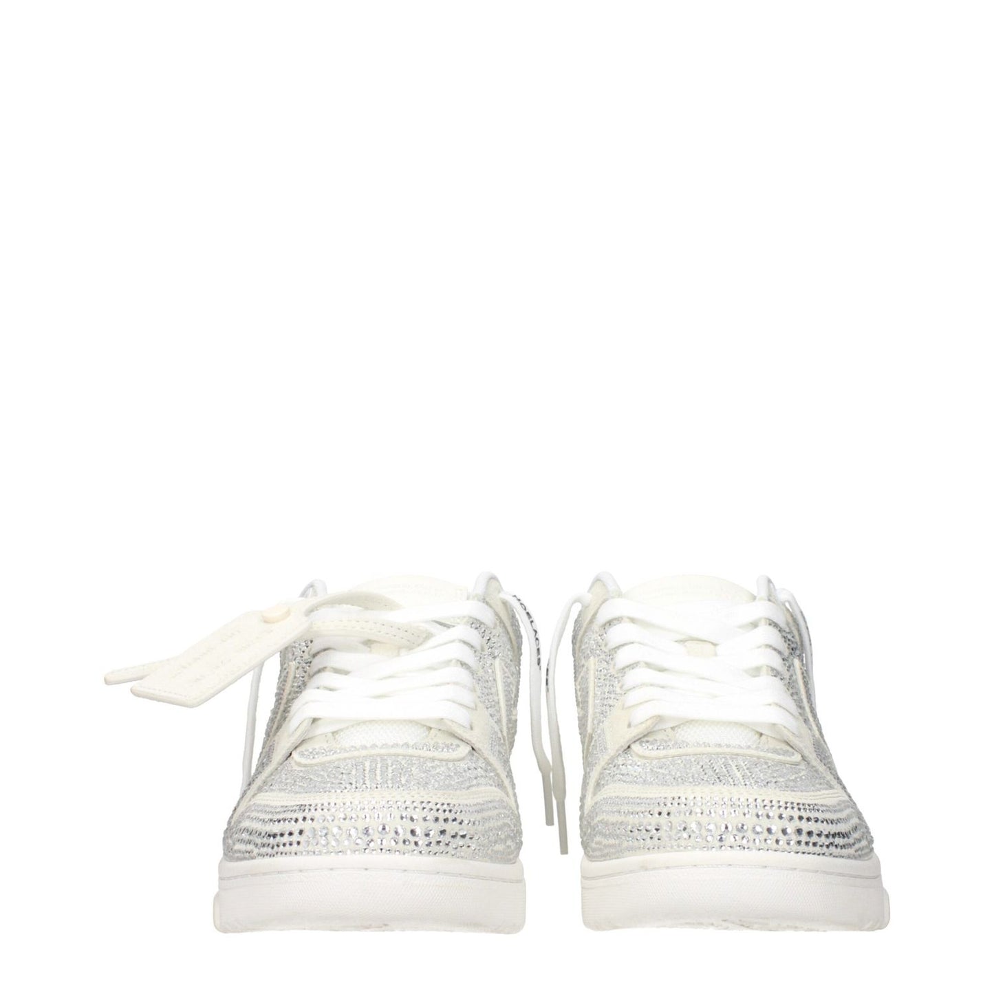 Off-White Beige Leather Low Top Sneakers