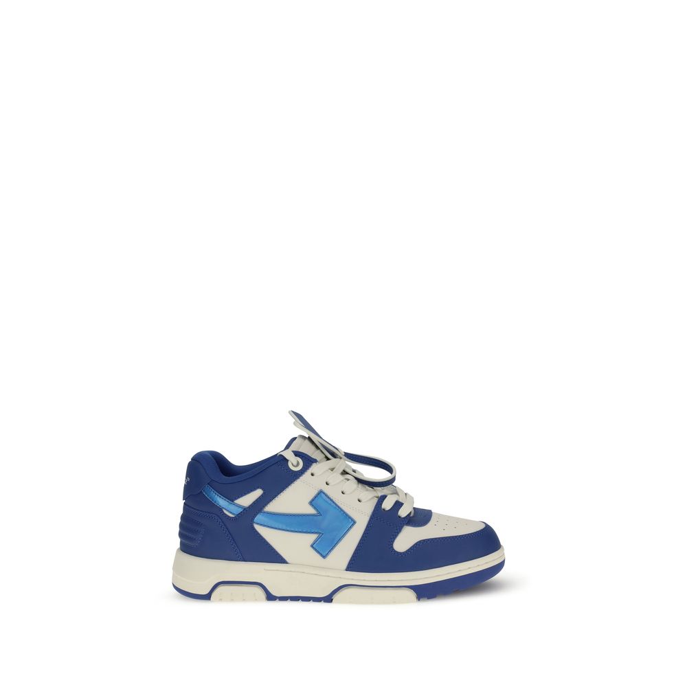 Off-White Blue Calf Leather Bos Taurus Low Top Sneakers