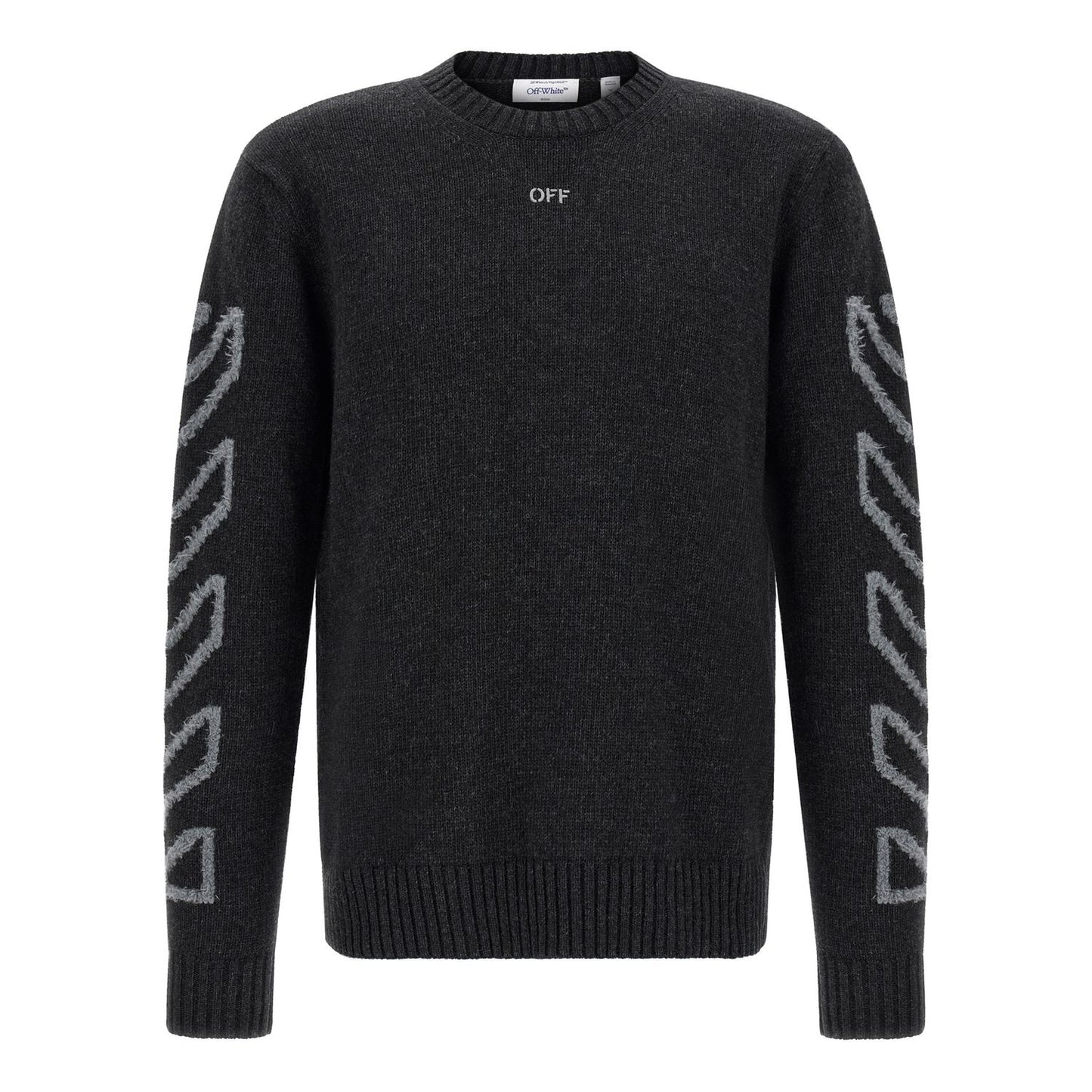 Off-White Gray Wool Cardigan
