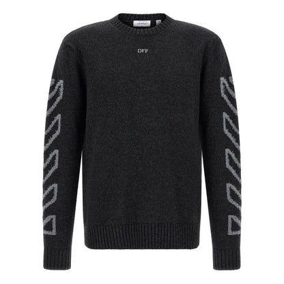 Off-White Gray Wool Cardigan