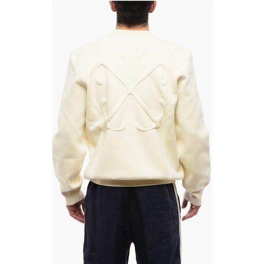 Off-White Off-White Pullover OF-P628843-XXL 1728,74866327712,Beige,Clothing,Men,Men - Clothing,New with tags,Off-White,Sweaters - Men - Clothing,XXL