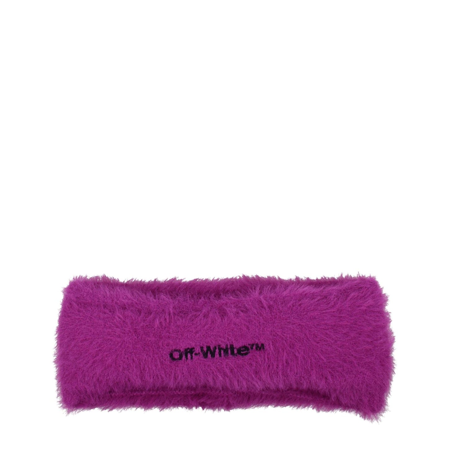 Off-White Purple Fabric Headband with front logo, casual style headwear in vibrant violet color, product code F74668, MPN OWLA022KNI0013710