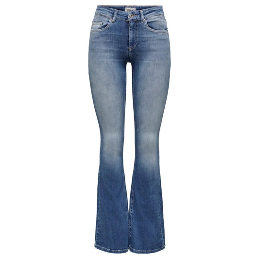 Only Blue Cotton Flared Jeans1728,67400106144,Blue,Clothing,Flared Jeans - Jeans Denim - Clothing,Jeans Denim - Clothing,New with tags,Only,Women,XS
