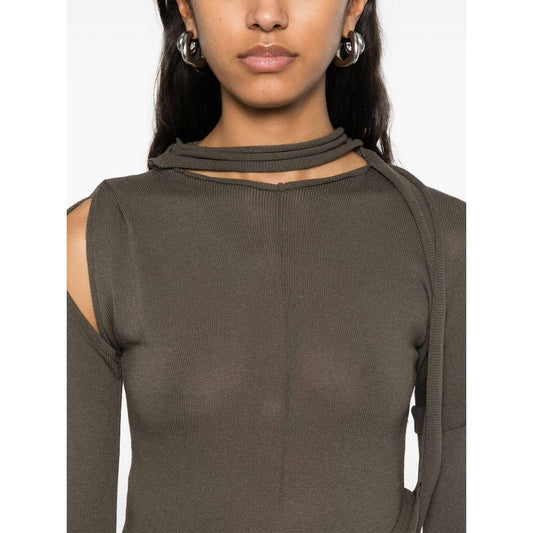 Ottolinger-Ottolinger linen-blend maxi dress-LDin,Spring - Summer 2025,Women,Women > Clothing,Women > Clothing > Dresses,Yes Eu-10550050601GRN-P25