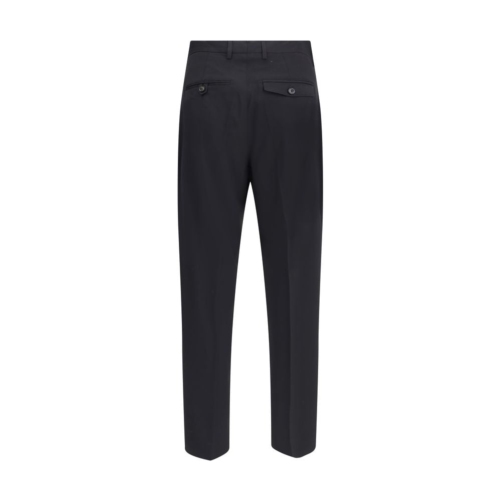Our Legacy Black Fleece Wool Chino Pants
