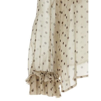 P.A.R.O.S.H. Beige Polyester Blouse