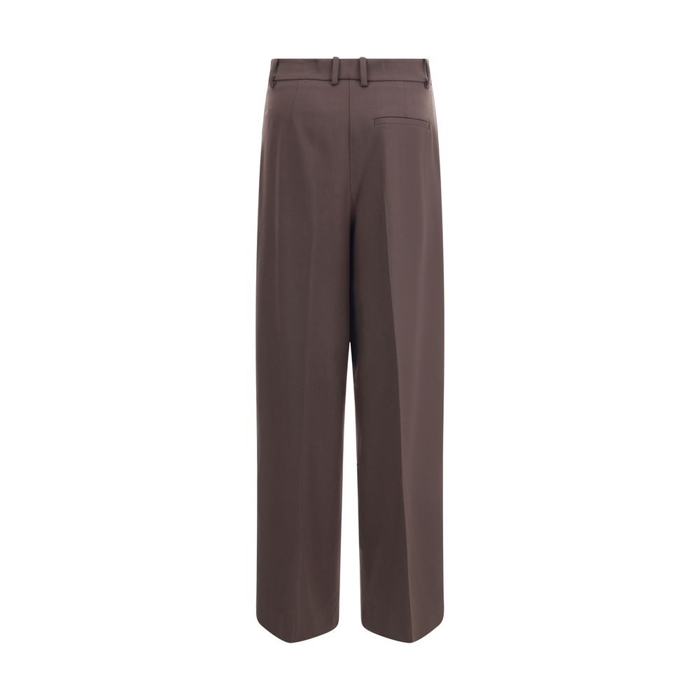 P.A.R.O.S.H. Brown Fleece Wool Dress Pants