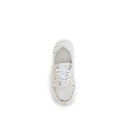 PINKO White Cotton Athletic Sneakers