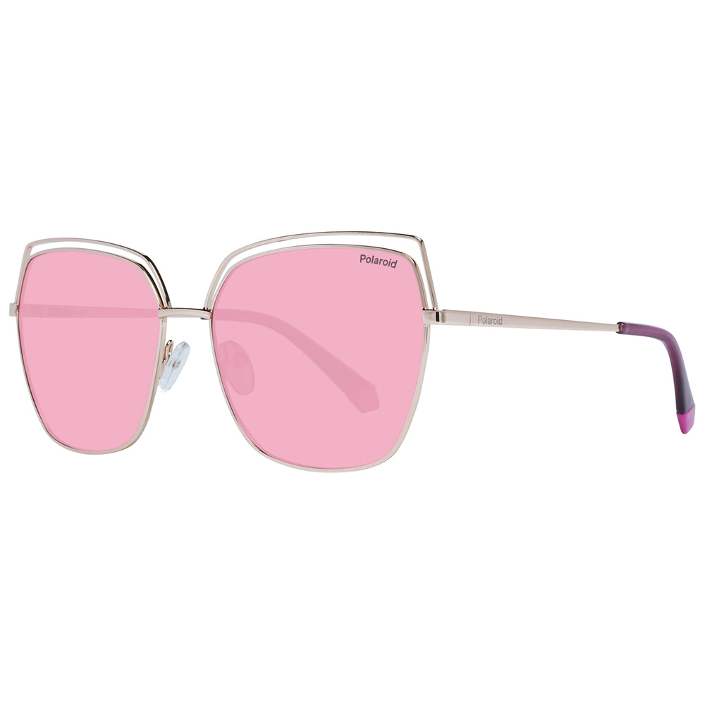 POLAROID MOD. PLD 4093_S 59DDB_0F sunglasses for ladies with pink lenses and gold frame.