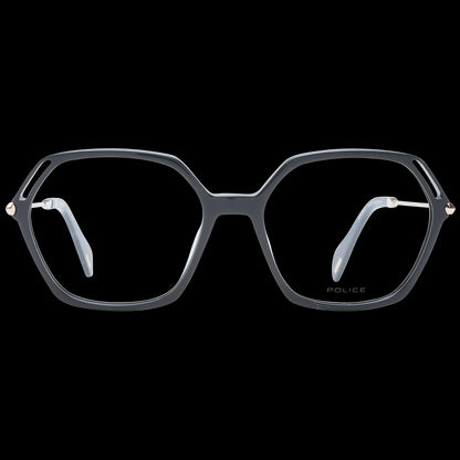 Front view of POLICE MOD. VPLD23M 540700 ladies' glasses on black background.