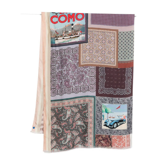 Pierre Louis Mascia Lago di Como silk printed scarf Scarves Hats & Gloves