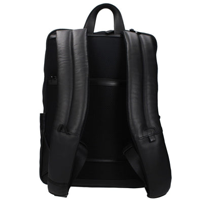 Piquadro Black Leather Backpack1728,75667636384,Backpacks - Bags,Bags,Black,Men,New with tags,Piquadro