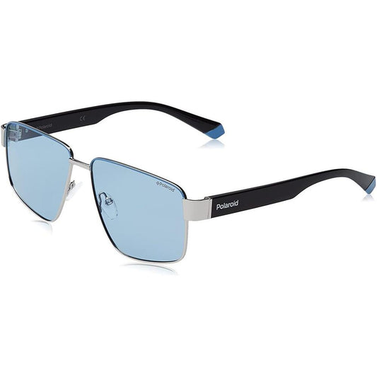 Polaroid Polaroid Blue Metal Sunglasses POPLD6121SKUFAC 1728,Blue,New with tags,Polaroid,Unisex,Unisex Sunglasses - Sunglasses
