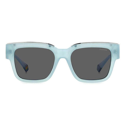 Polaroid Polaroid Blue Resin Sunglasses POPLD6198SXMVUF2M9AC 1728,Blue,New with tags,Polaroid,Unisex,Unisex Sunglasses - Sunglasses