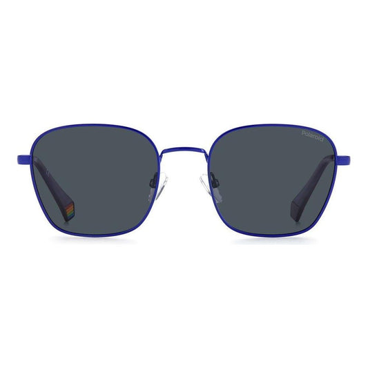 Polaroid Polaroid Blue Stainless Steel Sunglasses POPLD6170SGEGC3AC 1728,Blue,New with tags,Polaroid,Unisex,Unisex Sunglasses - Sunglasses