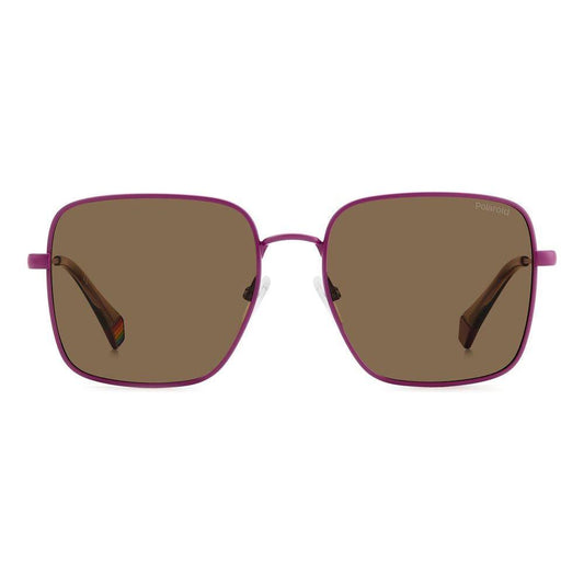 Polaroid Polaroid Purple Metal Sunglasses POPLD6194SX1JZF6SPAC 1728,New with tags,Polaroid,Purple,Sunglasses for Women - Sunglasses,Women