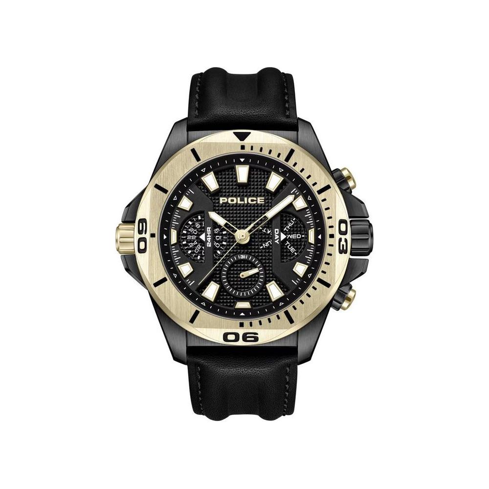 Police Police Black Artificial Leather Watch POPEWJF0022501AC 1728,67434610848,Black,Men,New with tags,Police,Watches for Men - Watches
