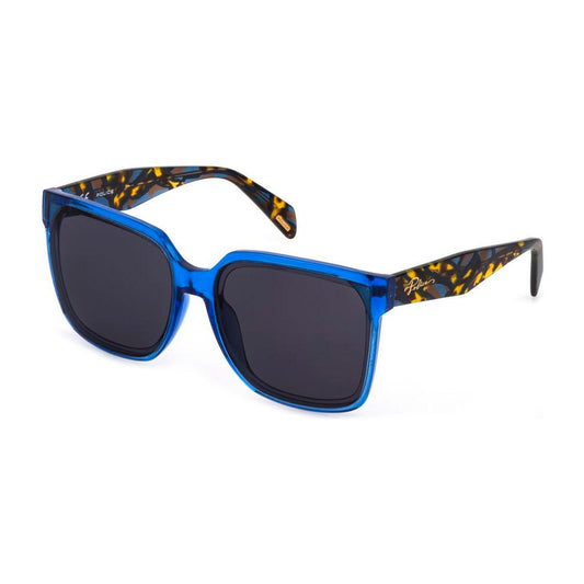 Police Police Blue Injected Sunglasses POSPLC23E61097DAC 1728,Blue,New with tags,Police,Sunglasses for Women - Sunglasses,Women