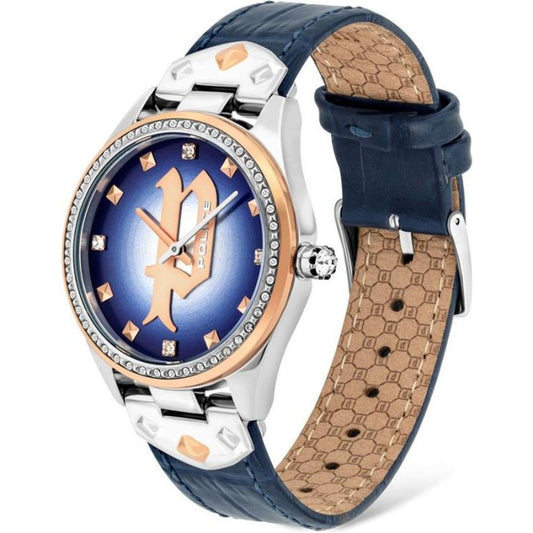 Police Police Blue Leather Watch POPL16029MSTR03AC 1728,Blue,New with tags,Police,Watches for Women - Watches,Women