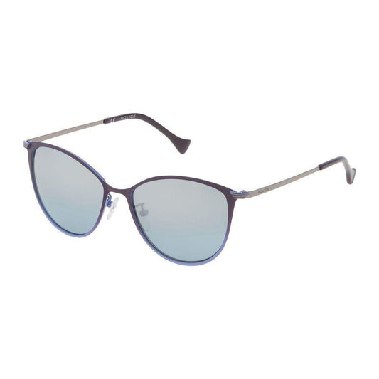Police Police Blue Metal Sunglasses POSPL190M54I20XAC 1728,Blue,New with tags,Police,Sunglasses for Women - Sunglasses,Women