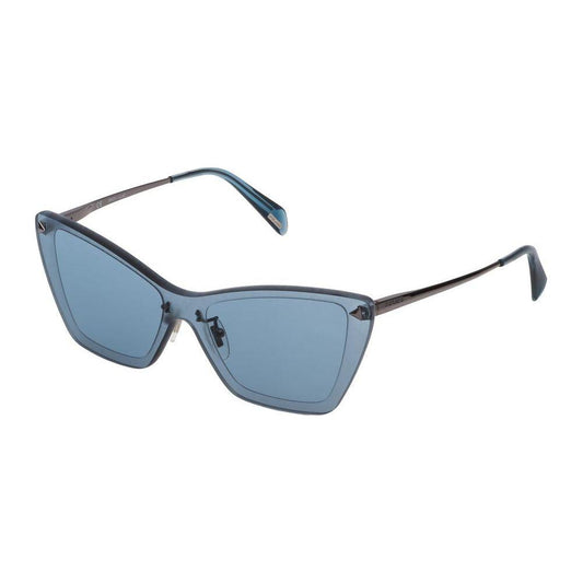 Police Police Blue Metal Sunglasses POSPL936990402AC 1728,Blue,New with tags,Police,Sunglasses for Women - Sunglasses,Women