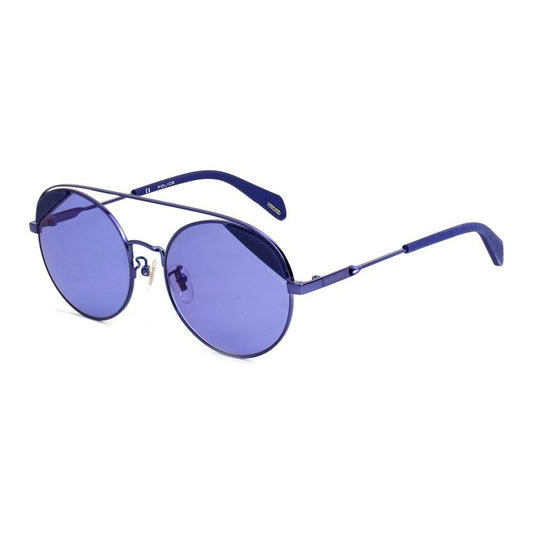 Police Police Blue Metal Sunglasses POSPLA94548P6BAC 1728,Blue,New with tags,Police,Sunglasses for Women - Sunglasses,Women