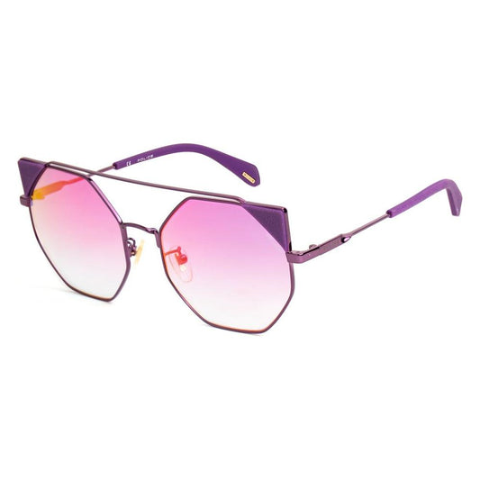 Police Police Purple Metal Sunglasses POSPLA95568TNVAC 1728,67434610848,New with tags,Police,Purple,Sunglasses for Women - Sunglasses,Women