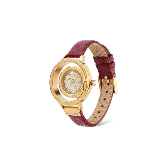 Police Police Red Leather Watch POPEWLA2008302AC 1728,New with tags,Police,Red,Watches for Women - Watches,Women