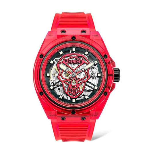 Police Police Red Resin Watch POPL15924JPR16PAC 1728,Men,New with tags,Police,Red,Watches for Men - Watches