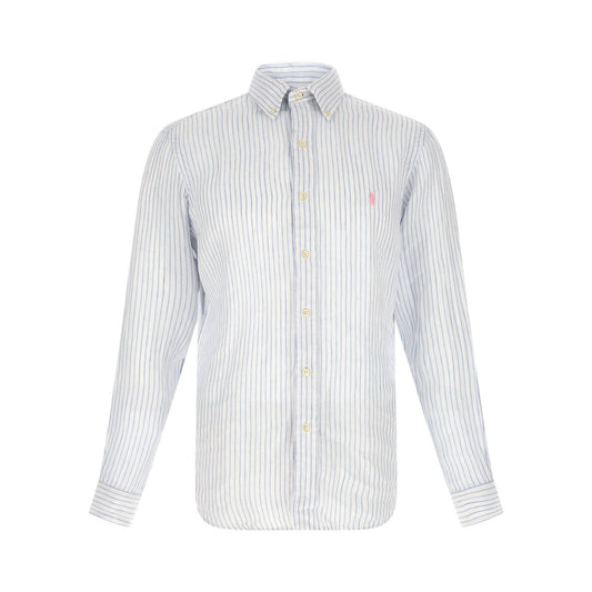 Polo Ralph Lauren Blue Linen Blouse
