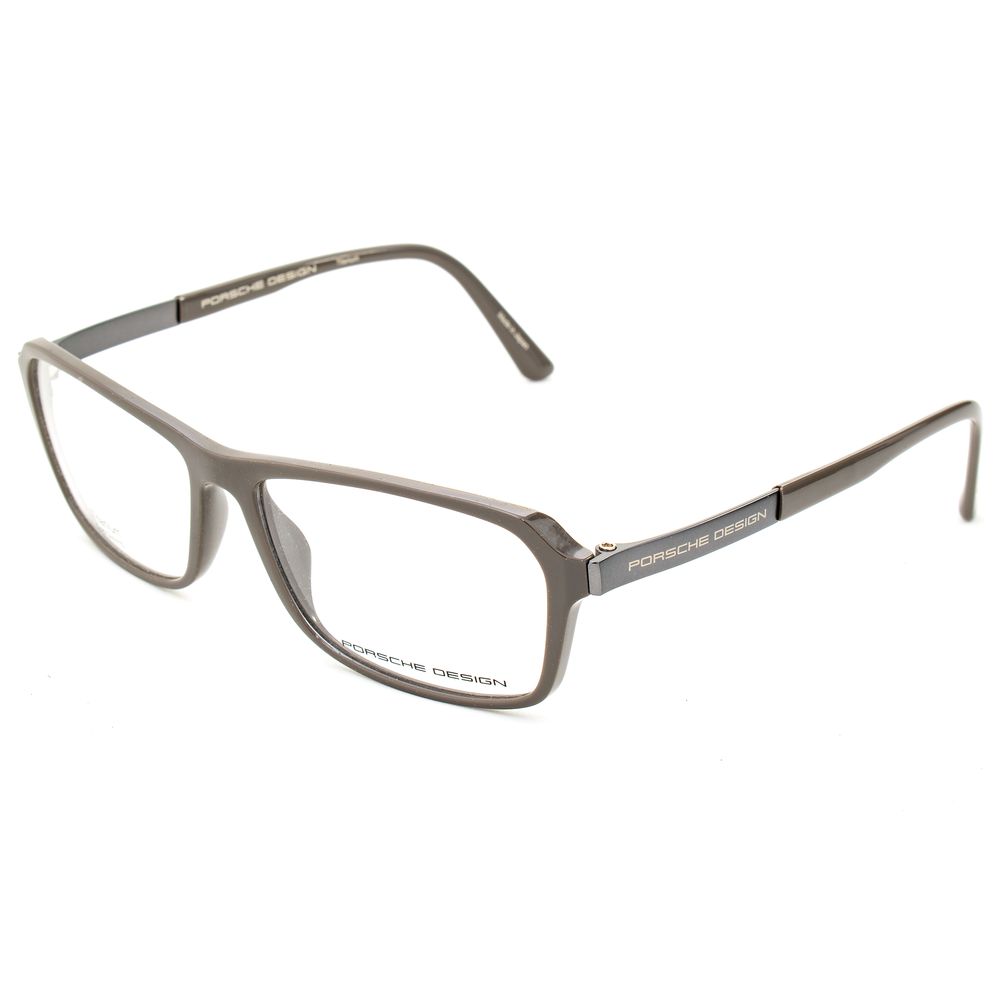 Porsche Gray Acetate Frames P8267-A with 55/14/140 mm dimensions, made from acetate in grey color, designed for women. Made in Japan.
