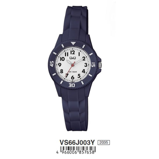 Q&Q FASHION Mod. VS66J003Y wristwatch, 10 ATM water resistant, 30 mm resin case, quartz movement, unisex design in official packaging.