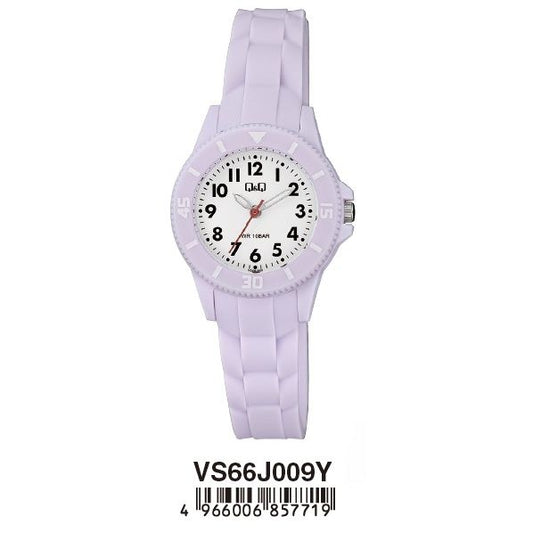 Q&Q FASHION Mod. VS66J009Y baby wristwatch, 10 ATM water-resistant, 30 mm resin case, quartz movement, in official packaging